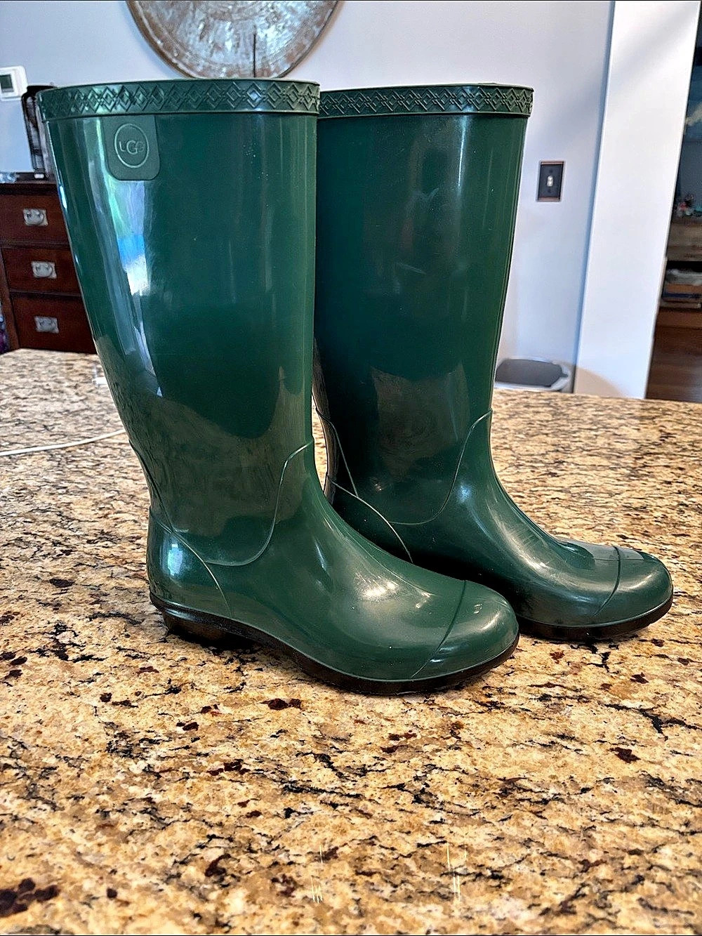 UGG Shaye Tall Rain Boot Boots in Green women’s 8